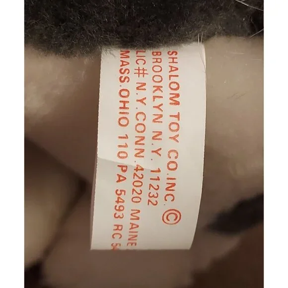 Gray Wolf /Husky Dog Plush 10" Shalom Toy Co Stuffed Animal Toy with Blue Eyes - Picture 7 of 16